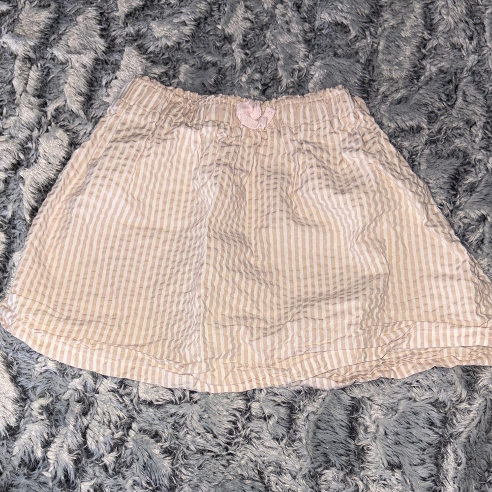 Wonder Nation Tan Striped Skirt
